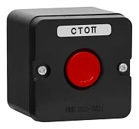 Пост управления кнопочный ПКЕ-222-1 красный/черный